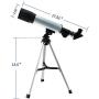 Telescope, Oumoda Travel Scope, 90 X Refractor Telescope, Astronomy Telescope Tabletop Nature Exploration Gifts Toys for Kids, Adults Sky Star Gazing, Birds Watching