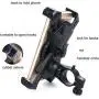 Amoner Bicycle Phone Mount, Anti Shake and Stable Cradle Clamp with 360° Rotation Bicycle Phone Mount/Bike Accessories/Bike Phone Holder for iPhone Android GPS Other Devices up to 6.5 inches