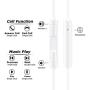 MUXITEK Earbuds, Microphone Earphones Stereo Headphones NoiseIsolating Headset Fit Compatible with iPhone 11/Xs/XR/XS Max/iPhone 7/7 Plus iPhone 8/8Plus /iPhone X Earphones (1Pack)