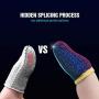 Tipkits Gaming Finger Sleeves for Pubg/Fortnine 6 PCS, 2020 New Upgrade Mobile Touchscreen Cot