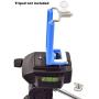 DaVoice Cell Phone Tripod Adapter Mount Holder Clamp Compatible with iPhone X XS Max XR Se 8 7 6 6s Plus Samsung Galaxy S9 S8 S7 Adjustable Smartphone Bracket Clip Cellphone Attachment (Light Blue)
