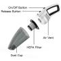 Handheld Cordless Vacuum Cleaner, BOLWEO DC 12V Portable Car Vacuum Cleaner for Car and Home, with Strong Suction High Power, Hand Vacuum, Lightweight for Wet Dry Use