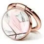 GVIEWIN Marble Cell Phone Ring Holder Finger Ring Stand, Kickstand Metal Grip Holder for Magnetic Car Mount Compatible with iPhone 11 Pro Max/X/XR/SE 2020 and Other Smartphones (Marble/Light Pink)