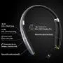 Bluetooth Headphones, BEARTWO Upgraded Foldable Wireless Neckband Headset with Retractable Earbuds, Noise Cancelling Stereo Earphones with Mic for Workout, Running, Driving (with Carry Case) (Grey) Bluetooth Headphones, BEARTWO Upgraded Foldable Wireless Neckband Headset with Retractable Earbuds, Noise Cancelling Stereo Earphones with Mic for Workout, Running, Driving (with Carry Case) (Grey)