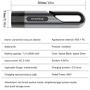 WOOSTAR Portable Car Rechargeable Vacuum Cleaner Handheld High Power Cordless 4000PA 80W for Car Interior Cleaning for Home Use (Black)