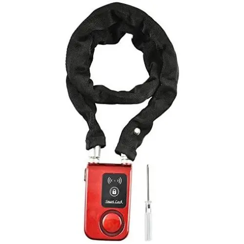 Bluetooth Chain Lock, Smart Waterproof Anti-theft Bicycle Chain Lock with App Control IOS/Android for Bike Motorcycle and Gate Bluetooth Chain Lock, Smart Waterproof Anti-theft Bicycle Chain Lock with App Control IOS/Android for Bike Motorcycle and Gate