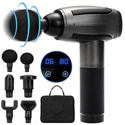 Tiction Muscle Massage Gun Deep Tissue Massager for Pain Relief, Professional Handheld Back Massager Percussion Massage Gun for Athletes Sports Enthusiasts Lovers Back Muscle Deep Relaxation