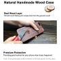 Compatible for Cool iPhone 7 Case, iPhone 8 Wood Case with Real Unique Wood Carving Wave Design with Silicone Dual layer Hybrid Protective Case for iPhone 7/ 8 iPhone SE 2020 4.7 Inch