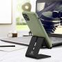 Desk Cell Phone Stand Holder - ToBeoneer Aluminum Desktop Solid Universal Desk Stand for All Mobile Smart Phone Tablet Huawei iPhone X 8 7 6 Plus 5 Ipad 3 4 Ipad Mini Samsung Home Office Decor (Black)