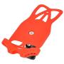 Enrilior GUB P8 Bicycle Silicone Mobile Phone Holder Cellphone Bracket Support for Motorcycle(Red)