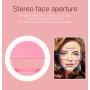 Rechargeable Selfie Camera Ring Light - Portable Clip-on Phone Selfie Fill Light with 36 LED for iPhone/iPad Laptop Android Smartphone Photography, Video, Girl Makes up (Pink)