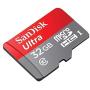 SanDisk 32GB MicroSD Ultra Memory Card Works with LG G6, LG V30, Q6, G5, G4, LG Tribute HD, K40, Phoenix 4 Cell Phone (SDSQUAR-032G-GN6MN) Bundle with (1) Everything But Stromboli Micro Card Reader