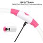 BSEEN LED Dog Collar, USB Rechargeable, Glowing Pet Dog Collar for Night Safety, Fashion Light up Collar for Small Medium Large dogs