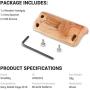 SMALLRIG Wooden Handle Handgrip for Sony A6400 Cage – APS2318