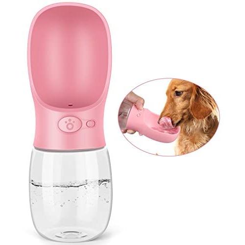 pedy Dog Water Bottle, Pet Travel Water Bottle with ABS Food Grade Small Dog Travel Outdoor Water Drinking Bottle