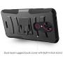 Untouchble Case for [T-Mobile REVVL Plus Case, REVVL Plus Case] Heavy Duty Shell with Kickstand Rotating Heavy Duty Holster Belt - Orange Tree Camo