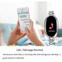 Pard New Women Smart Watch, Noble Fitness Tracker, Heart Rate Monitor for Android iOS Smartphones, Silver