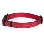 Mile High Life Dog Collar | Nylon with Reflective Three 3M Straps | Lime Green Hot Blue Pink Purple Red