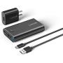 Luxtude 10000mAh Power Bank Portable Charger for iPhone, iPad, Samsung and Android, Fast Charging PD Portable Charger, 18W PD &QC 3.0 Power Delivery USB C Power Bank. (USB-C Charger & Cable Included)