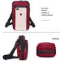 Sentient Wolf Water-Resistant Oxford Fabric Multifunction Phone Bag One Shoulder Phone Waist Bag Diagonal Cross Bag Smart Phone Case Outdoor Bag