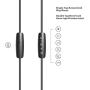 in Ear Headphones, Wired Noise Isolation Earbuds with Microphone and in-line Remote Control, Earphones in Fashion Color Compatible with iPhone iPad Android Smartphones(Black)