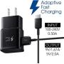 Adaptive Fast Charger Cable Compatible Samsung Galaxy S10 / S10+ / S10e / S8 / S9 / Plus/Edge/Active/Note 8 / Note 9, Wall Plug Power Adapter with USB Type C Cord (2 Pack)