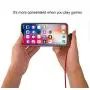 [3-Pack] 6FT/2M iPhone Gaming Charger Cable 90 Degree Elbow Game Video Watching Compatible with iPhone Xs Max/XS/XR/7/7Plus/X/8/8Plus/6S/6S Plus/SE (Black Red, 6FT)