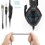 PECHAM Gaming Headset with Mic for Xbox One, PS4,Nintendo Switch, PC - Surround Sound, Noise Reduction Game Earphone - Easy Volume Control - 3.5MM Jack for Smart Phone, Laptops, Computer(Blue)