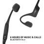 AfterShokz Aeropex Open-Ear Wireless Bone Conduction Headphones with Sport Belt, Cosmic Black, 2.3