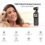 FIMI Palm XIAOMI 3 Axis Gimbal Stabilizer with 4K Smart Camera, 128° Ultra Wide Angle Lens, 120g, Wi-Fi & Bluetooth Connection, Built-in Microphone and External MIC Supported