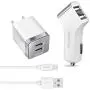 iPhone Charger, Overtime Apple MFi Certified 4ft Lightning USB Cable with Dual Port Wall & Car Charger Adapter for iPhone 11 Pro Max X Xs XR 8 7 6s 5 SE, iPad Pro Air Mini - White iPhone Charger, Overtime Apple MFi Certified 4ft Lightning USB Cable with Dual Port Wall & Car Charger Adapter for iPhone 11 Pro Max X Xs XR 8 7 6s 5 SE, iPad Pro Air Mini - White