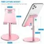 (2020 Upgraded Newest) Tablet Stand, Height Adjustable Desktop Stand Holder, 360° Rotating Aluminum Alloy Cradle Mount Dock for iPhone, Samsung, Smartphone & iPad, Tablet etc (4-10 Screen), Pink (2020 Upgraded Newest) Tablet Stand, Height Adjustable Desktop Stand Holder, 360° Rotating Aluminum Alloy Cradle Mount Dock for iPhone, Samsung, Smartphone & iPad, Tablet etc (4-10 Screen), Pink
