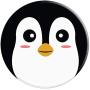 Kawaii Penguin Face Funny Animal Lover Gift PopSockets Grip and Stand for Phones and Tablets