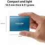 SAMSUNG T5 Portable SSD 500GB - Up to 540MB/s - USB 3.1 External Solid State Drive, Black (MU-PA500B/AM) SAMSUNG T5 Portable SSD 500GB - Up to 540MB/s - USB 3.1 External Solid State Drive, Black (MU-PA500B/AM)