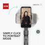 Zhiyun Smooth X 2-Axis Smartphone Gimbal Stabilizer for iPhone 11 Pro Xs Max Xr X 8 Plus 7 SE Android Samsung Galaxy Extendable Foldable Cell Phone Vlogging Kit for YouTube TIK Tok Video SmoothX Grey