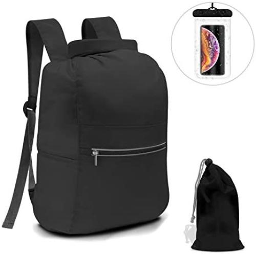N NEWKOIN Dry Bag Waterproof Backpack, Lightweight Portable Convenient Storage Wet Dry Bag Foldable with Wet Towel Separate Bag for Rafting, Swimming, Beach, Kayaking with Waterproof Phone Case