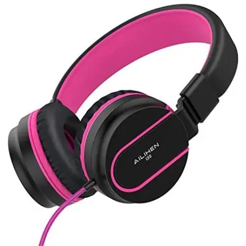 AILIHEN I35 Kid Headphones with Microphone Volume Limited Childrens Girls Boys Teens Lightweight Foldable Portable Wired Headsets for School Travel Chromebook Cellphones Tablets (Black Purple) AILIHEN I35 Kid Headphones with Microphone Volume Limited Childrens Girls Boys Teens Lightweight Foldable Portable Wired Headsets for School Travel Chromebook Cellphones Tablets (Black Purple)