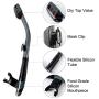 Rongbenyuan Dry Top Snorkel Set - Diving Mask and Snorkel Swimming Goggles with Nose Cover 180° Panoramic Wide View Anti-Fog No-Leak