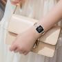 Landhoo Silver Hard Case Compatible with Fitbit Versa 2 Screen Protector Bling, PC case That Have Clarity PMMA Screen Protector and Shiny Diamond Bumper Overall Protective Cover for Women Watch.