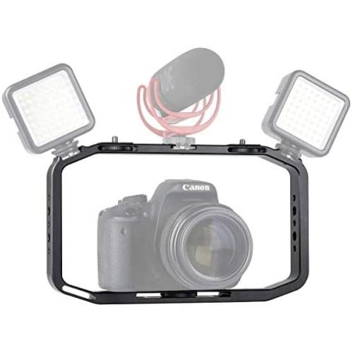 ULANZI Metal Smartphone Video Rig, Phone Stabilizer Grip Tripod Mount for Videomaker Film-Maker Videographer Compatible for iPhone Sumsang OnePlus 7 Pro DJI OSMO Action Gopro 7 6 5 Canon Nikon Sony