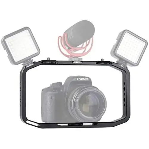 ULANZI Metal Smartphone Video Rig, Phone Stabilizer Grip Tripod Mount for Videomaker Film-Maker Videographer Compatible for iPhone Sumsang OnePlus 7 Pro DJI OSMO Action Gopro 7 6 5 Canon Nikon Sony