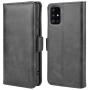 La Farah Case for Samsung Galaxy A71 5G, Leather Wallet Case Protective Flip Cover with Card Holders and Kickstand for Samsung Galaxy A71 5G (Samsung-A716)- Space Black