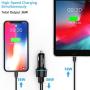 USB C PD Car Charger,QGeeM 36W 2 Port Fast Car Charger with Power Delivery & Quick Charge 3.0 Compatible with iPad Pro 2020,iPhone,MacBook and More,Car Charger Adapter