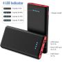 Portable Charger Power Bank 25800mAh, Ultra-High Capacity Fast Phone Charging with Newest Intelligent Controlling IC, 2 USB Ports External Cell Phone Battery Pack for iPhone,Samsung Android,Table etc