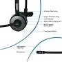 Willful M98 Bluetooth Headset Wireless Headset with Microphone Charging Base Pro Clear Sound for Car Truck Driver Call Center Home Office PC