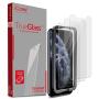 iCarez Tempered Glass Screen Protector for 2019 iPhone 11 Pro Max 6.5-Inch [Tray Installation] Case Friendly Easy Apply [ 3-Pack 0.33MM 9H 2.5D Clear]