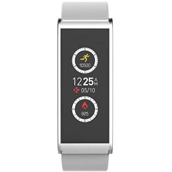 MyKronoz ZeFit4 Fitness Activity Tracker with Color Touchscreen & Smart Notifications - White/Silver