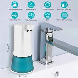 Uarter Automatic Touchless Hand Soap Dispenser Motion Sensor, 11.8oz /350ml Soap Dispenser 2 Adjustable Volume,Liquid Dispenser for Bathroom Kitchen Hotel Restaurant Hospital/School/Office/Airport