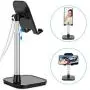 AONKEY Cell Phone Stand, Height Angle Adjustable Desk Phone Holder, Compatible with iPhone 11 Pro Max SE XS XR X 6 6S 7 8 Plus, All Mobile Phones & Other 4-11 inch Devices