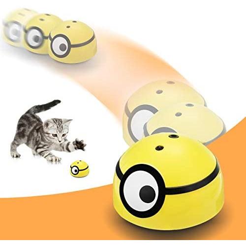 CAMTOA Interactive Cat Toy Intelligent Escaping, Runaway Interactive Cat Toy, Moving Wicked Ball for Small Dogs, Automatic Funny Pet Toy for Kitten Puppy, Robotic Motion Sensor Kitty Toy